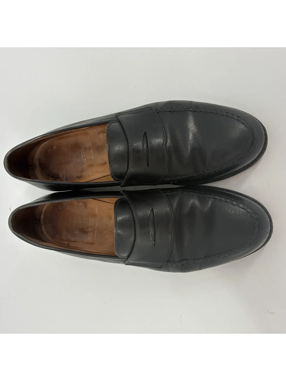 Brooks Brothers Peal & Co Black Penny Loafers US 9.5D EU 43 Made in England Men